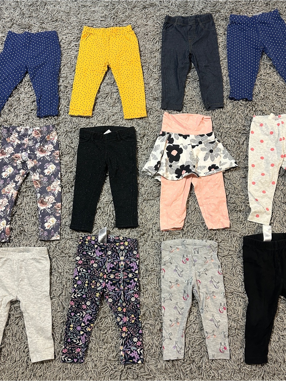 Mixed Colors Kids Leggings and Bottoms - Assorted Pack